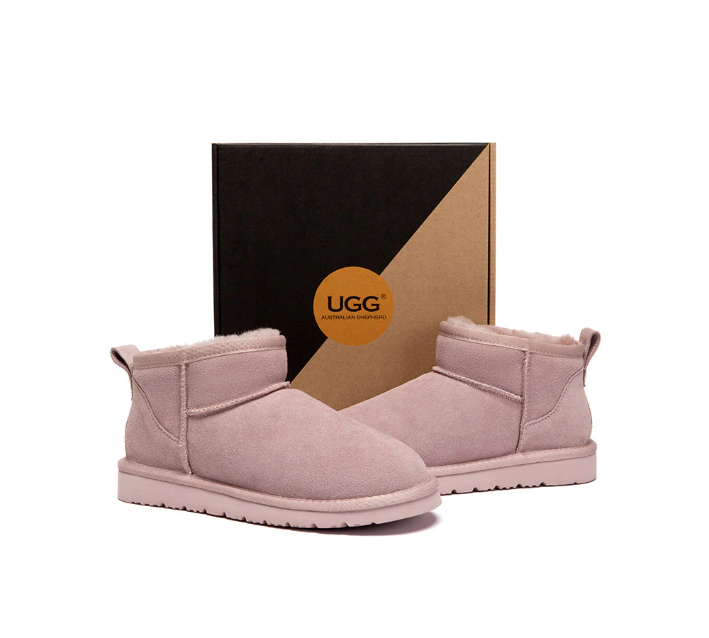UGG Boots Unisex Sheepskin Wool Ultra Mini Ankle Boots Julia - Image 11