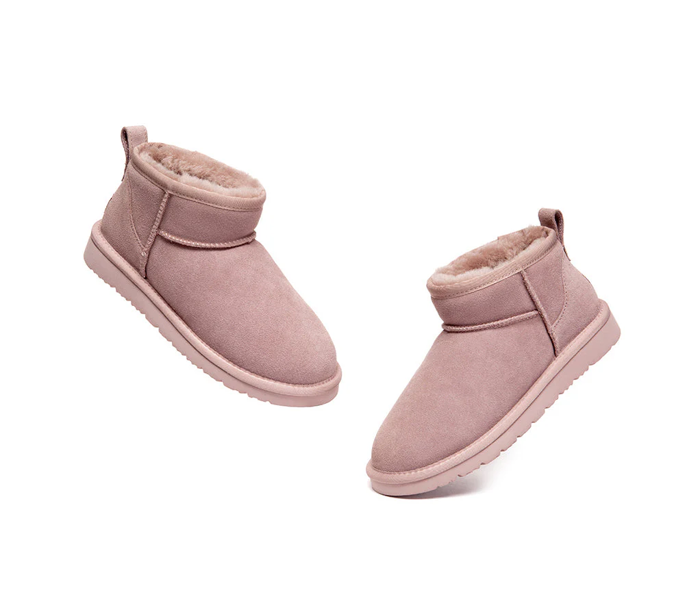 UGG Boots Unisex Sheepskin Wool Ultra Mini Ankle Boots Julia - Image 12