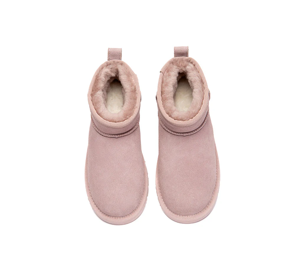 UGG Boots Unisex Sheepskin Wool Ultra Mini Ankle Boots Julia - Image 13