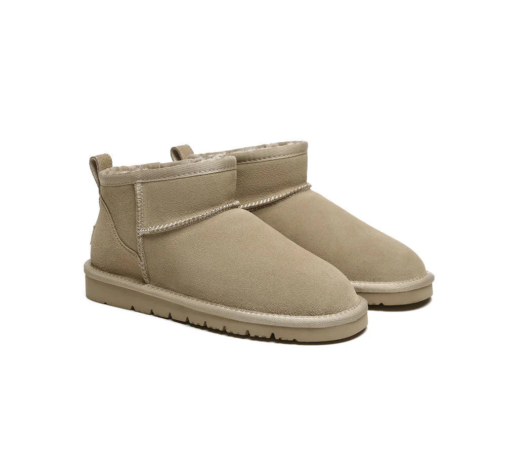 UGG Boots Unisex Sheepskin Wool Ultra Mini Ankle Boots Julia - Image 15