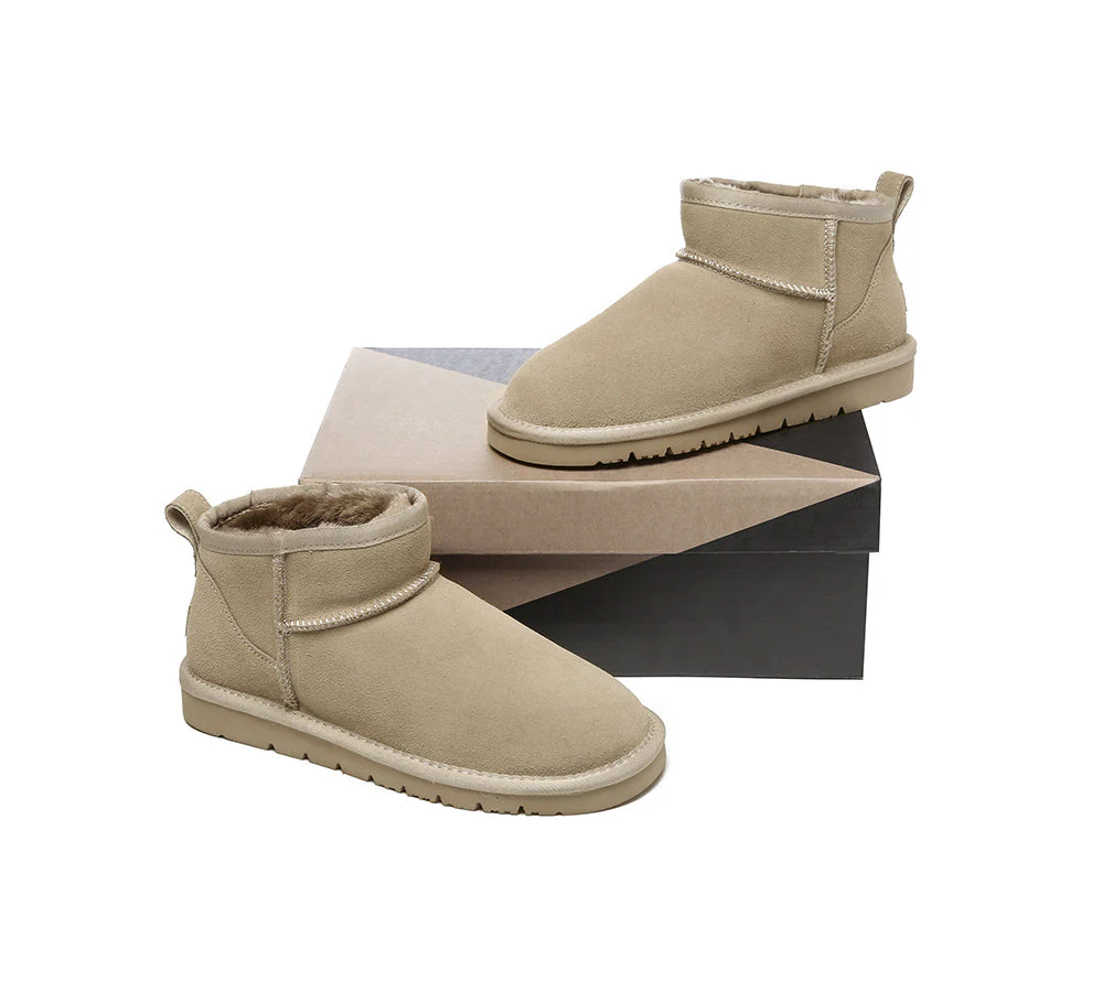 UGG Boots Unisex Sheepskin Wool Ultra Mini Ankle Boots Julia - Image 17