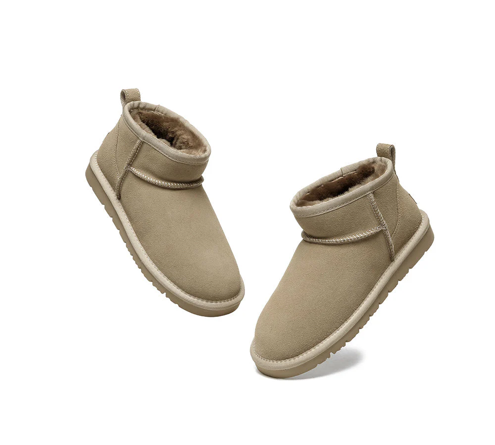 UGG Boots Unisex Sheepskin Wool Ultra Mini Ankle Boots Julia - Image 18