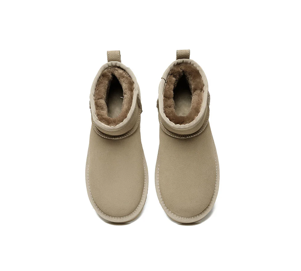 UGG Boots Unisex Sheepskin Wool Ultra Mini Ankle Boots Julia - Image 19