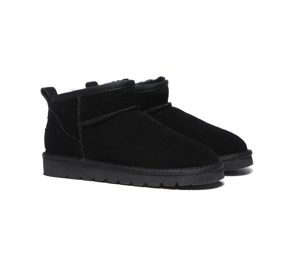 UGG Boots Unisex Sheepskin Wool Ultra Mini Ankle Boots Julia - Image 27
