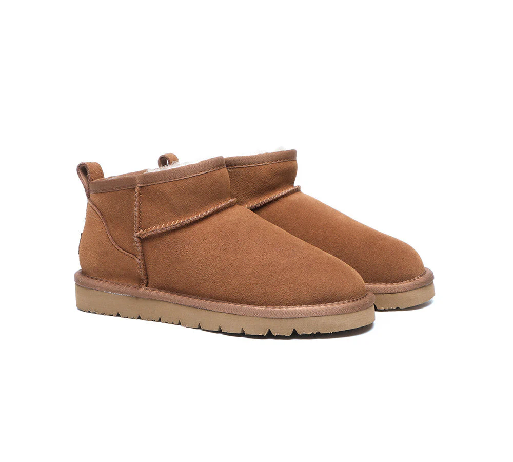 UGG Boots Unisex Sheepskin Wool Ultra Mini Ankle Boots Julia - Image 3