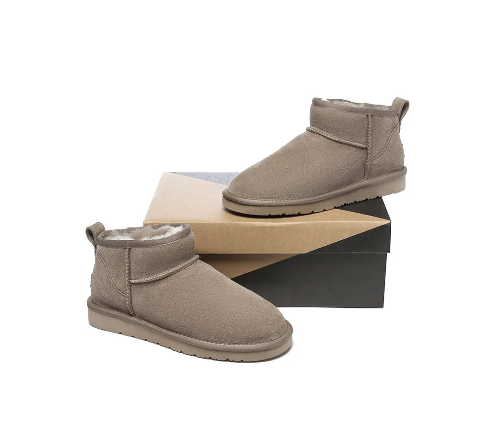 UGG Boots Unisex Sheepskin Wool Ultra Mini Ankle Boots Julia - Image 35