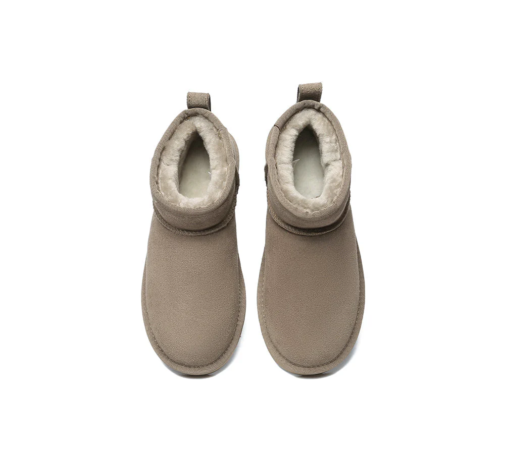 UGG Boots Unisex Sheepskin Wool Ultra Mini Ankle Boots Julia - Image 37