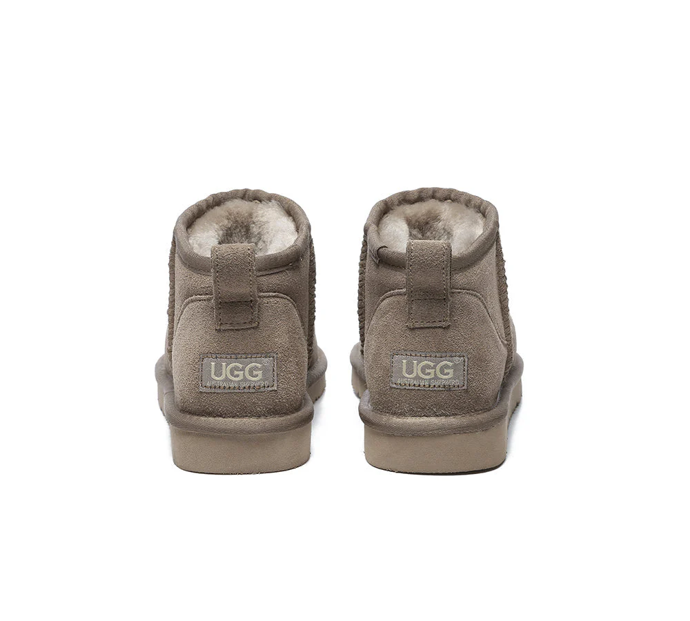 UGG Boots Unisex Sheepskin Wool Ultra Mini Ankle Boots Julia - Image 38