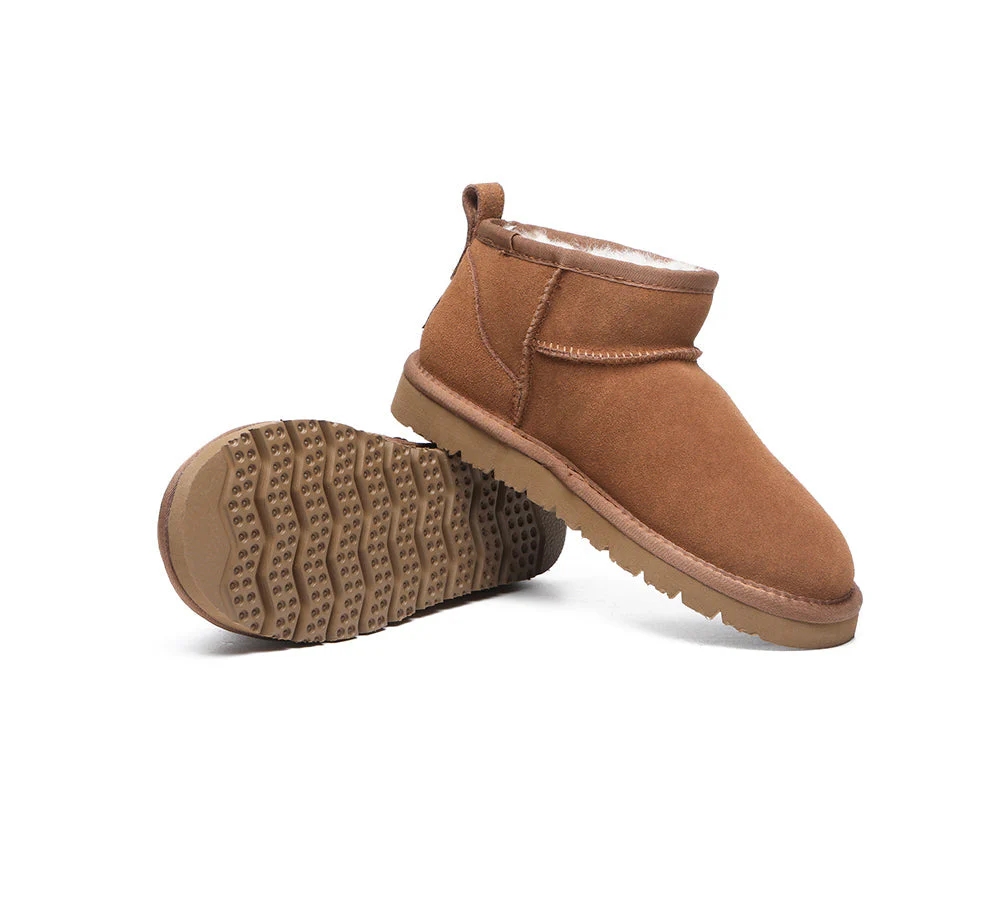 UGG Boots Unisex Sheepskin Wool Ultra Mini Ankle Boots Julia - Image 4