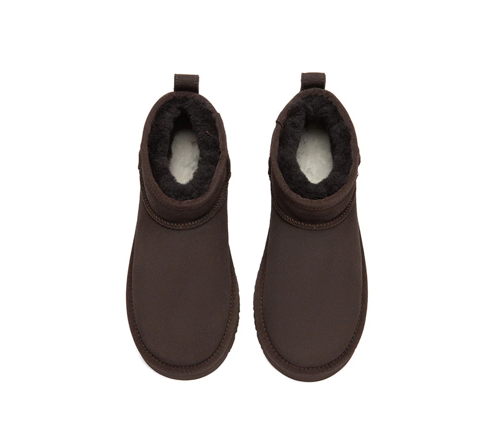UGG Boots Unisex Sheepskin Wool Ultra Mini Ankle Boots Julia - Image 43