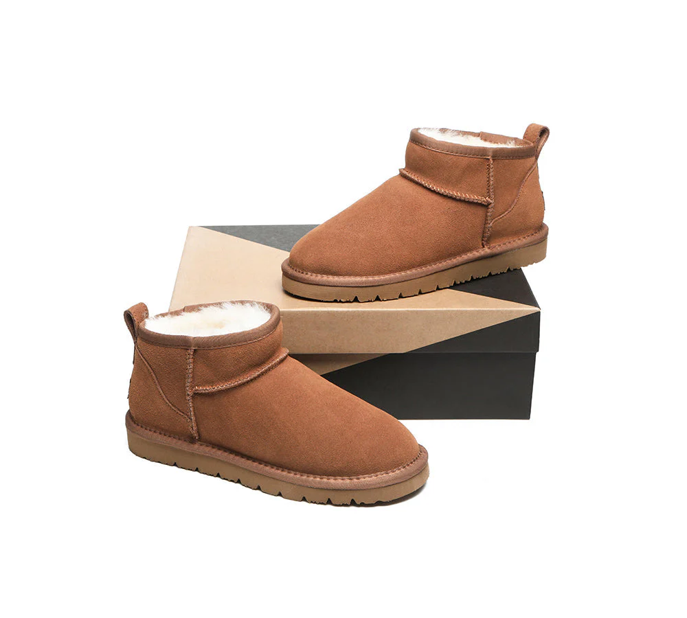 UGG Boots Unisex Sheepskin Wool Ultra Mini Ankle Boots Julia - Image 5