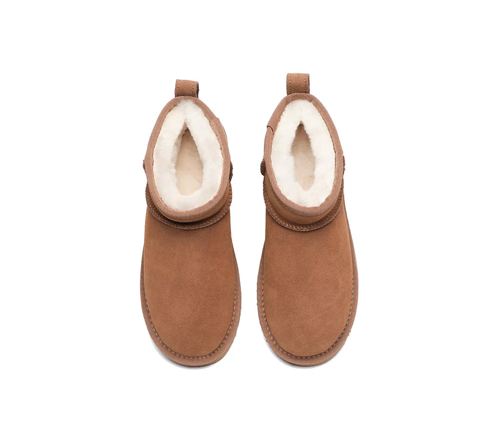 UGG Boots Unisex Sheepskin Wool Ultra Mini Ankle Boots Julia - Image 7
