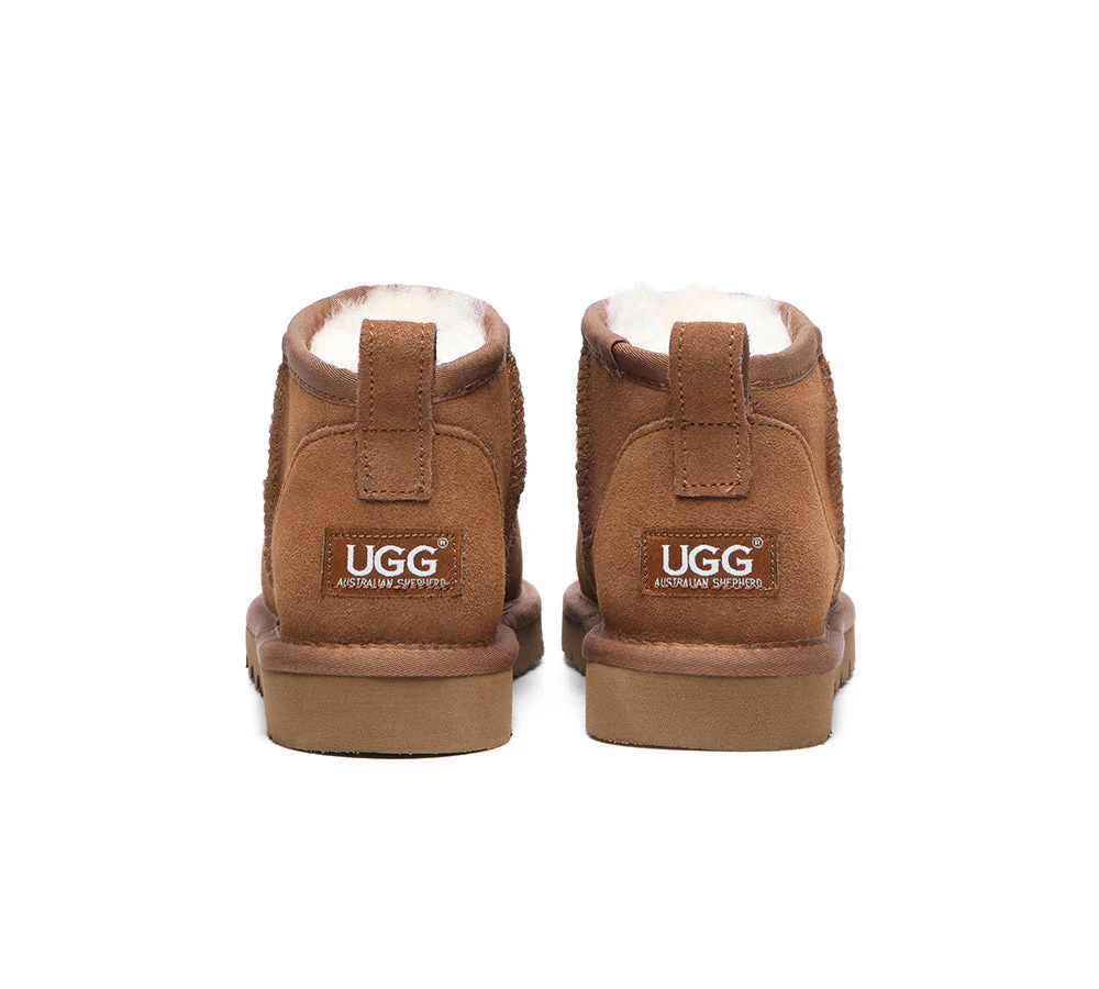UGG Boots Unisex Sheepskin Wool Ultra Mini Ankle Boots Julia - Image 8