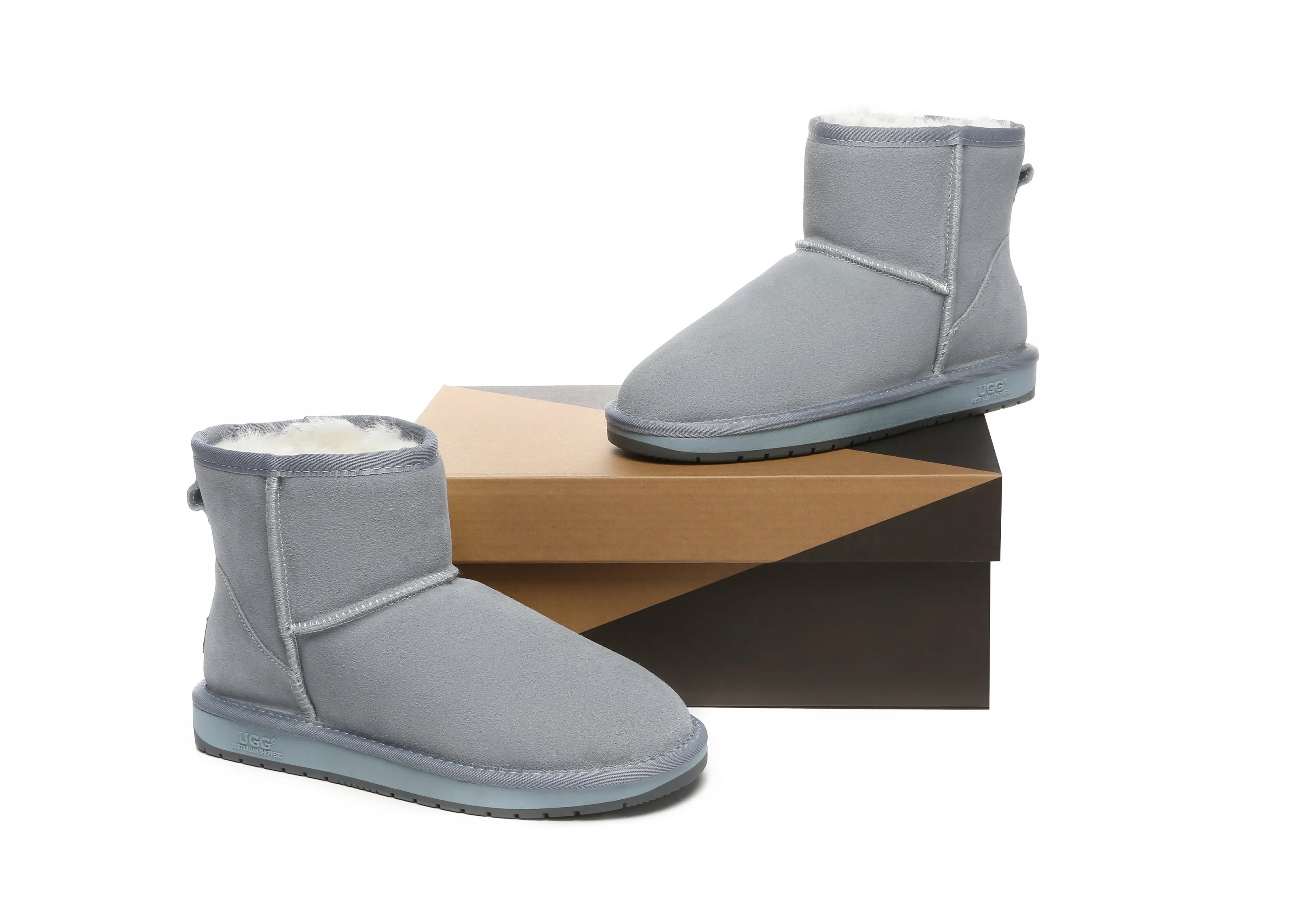 UGG Boots Women Men Sheepskin Wool Suede Mini Classic Boots - Image 17