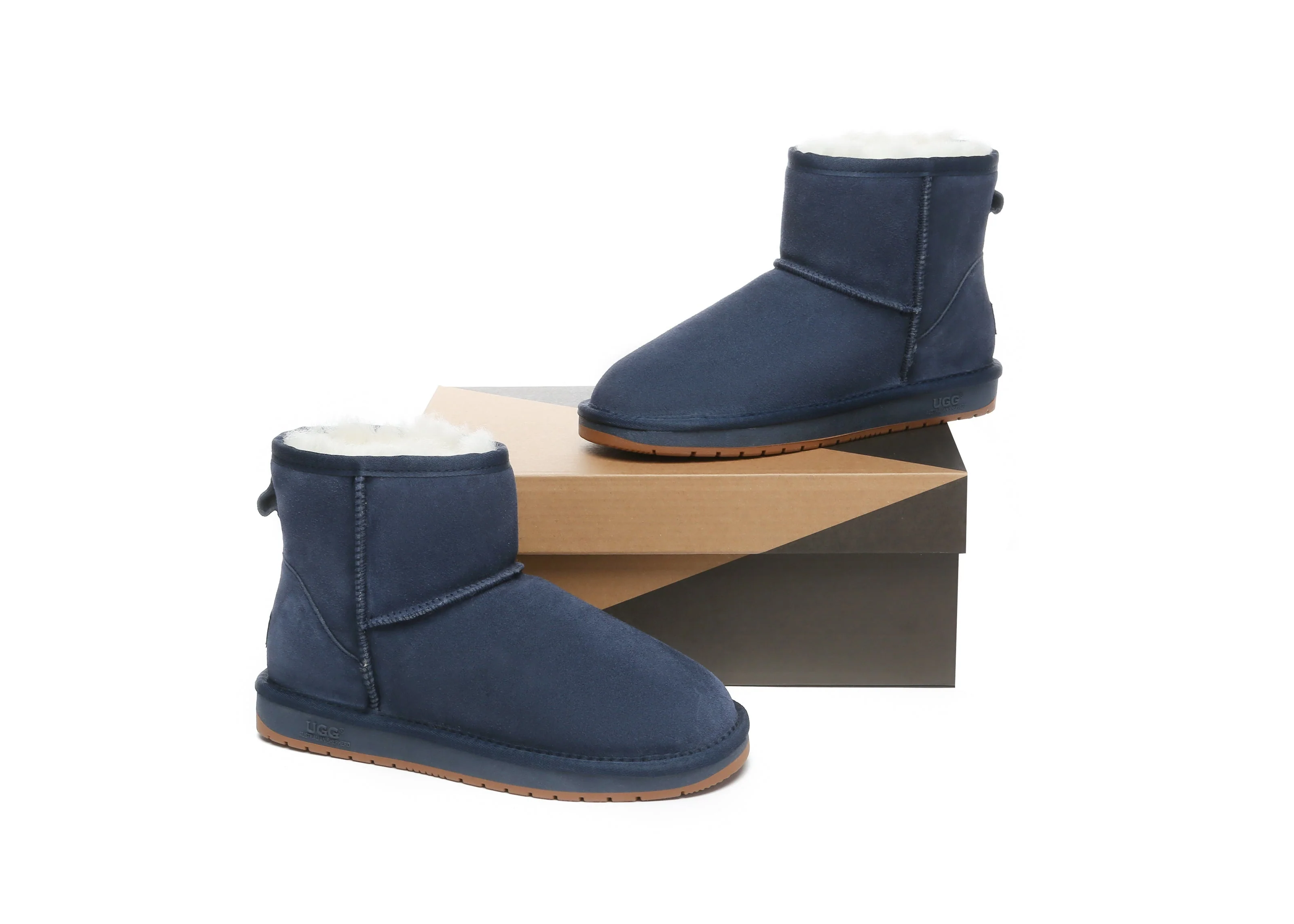 UGG Boots Women Men Sheepskin Wool Suede Mini Classic Boots - Image 29