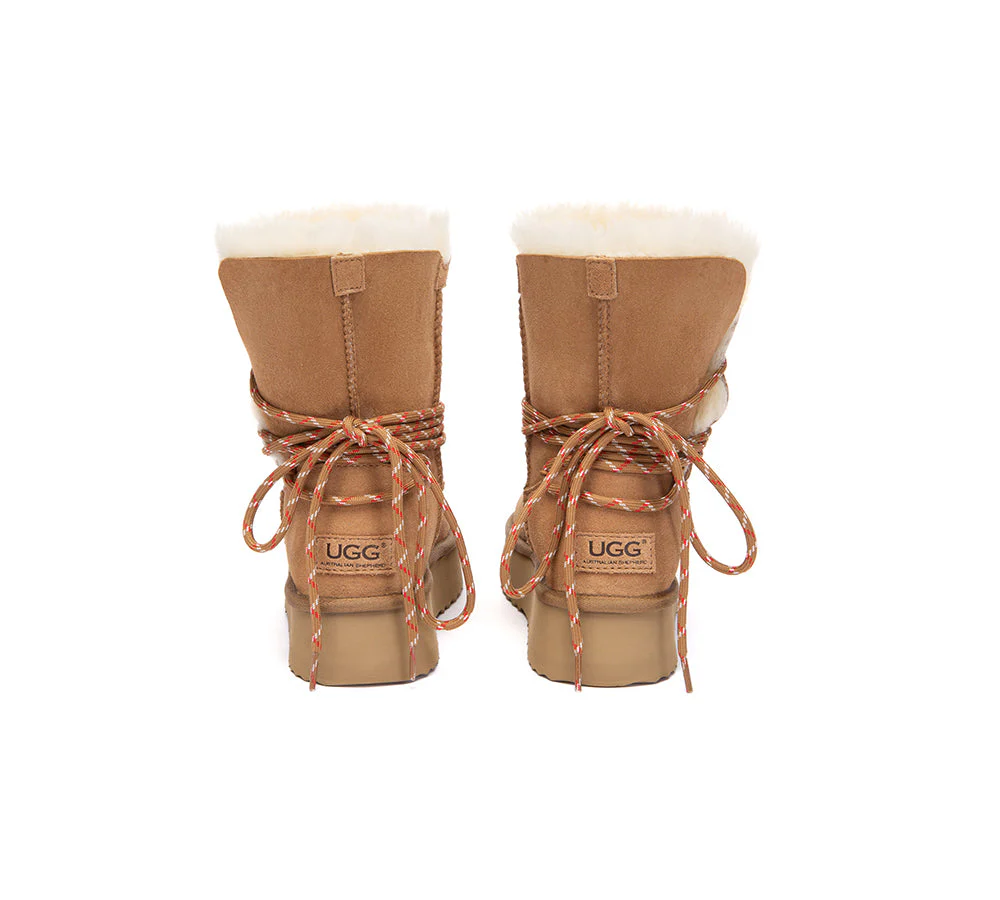 UGG Boots Women Sheepskin Wool Platform Carmont - Image 7