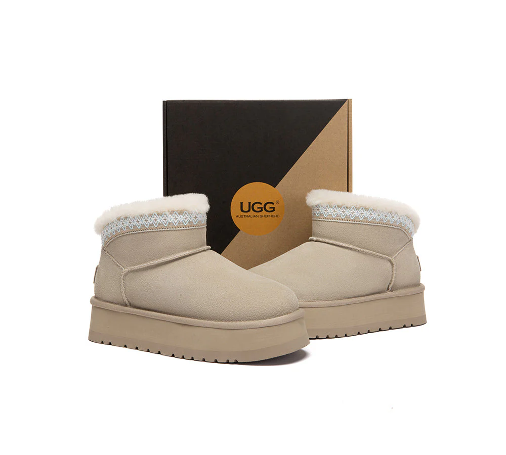 UGG Boots Women Sheepskin Wool Platform Liora - Image 10