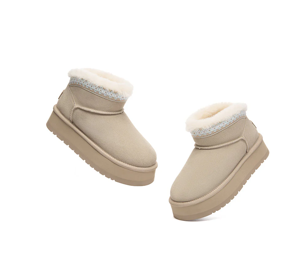 UGG Boots Women Sheepskin Wool Platform Liora - Image 11