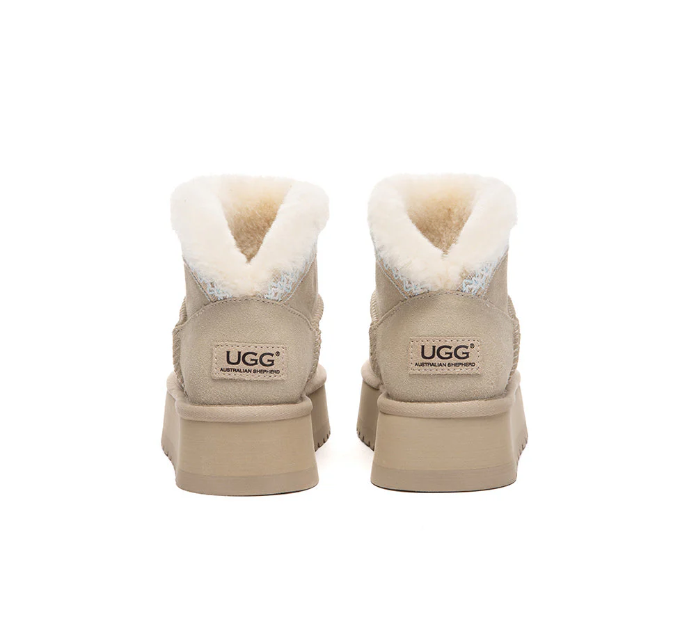 UGG Boots Women Sheepskin Wool Platform Liora - Image 13