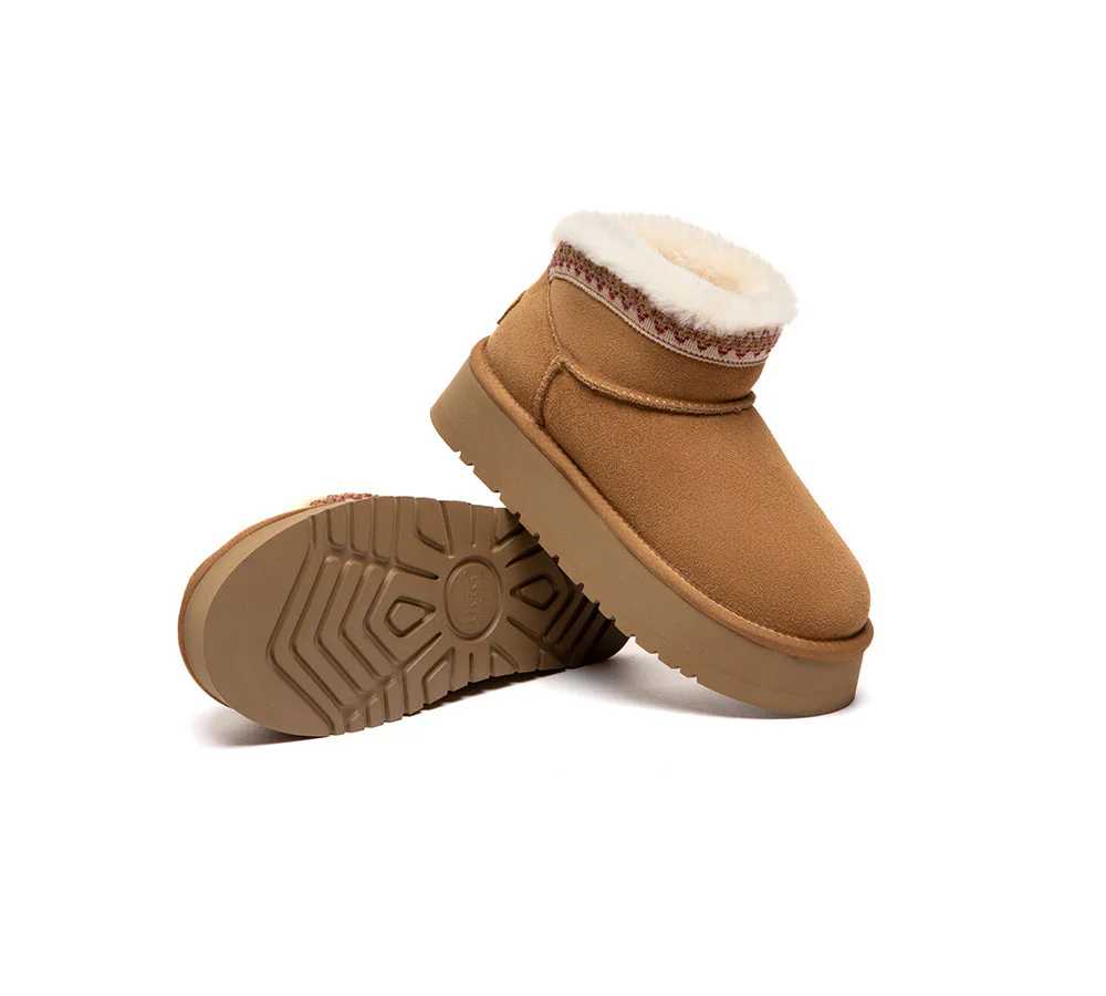 UGG Boots Women Sheepskin Wool Platform Liora - Image 3