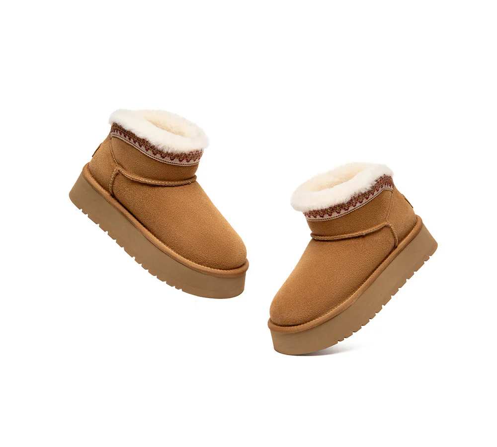 UGG Boots Women Sheepskin Wool Platform Liora - Image 5
