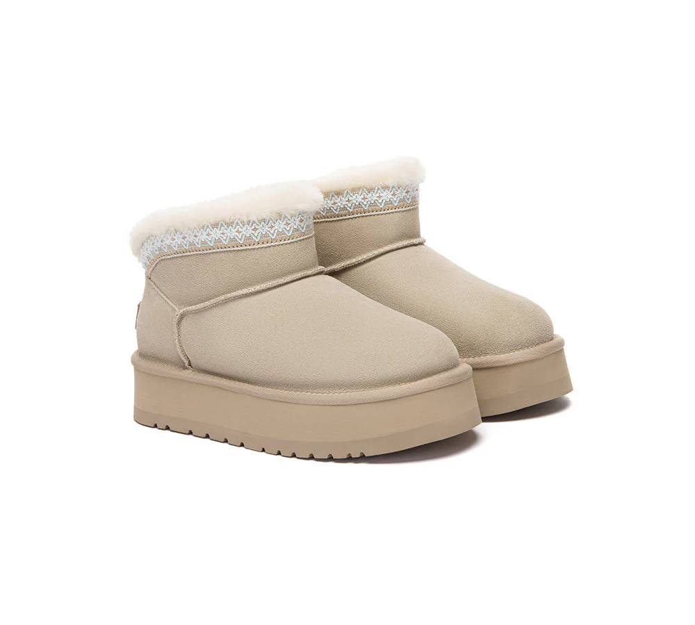 UGG Boots Women Sheepskin Wool Platform Liora - Image 8
