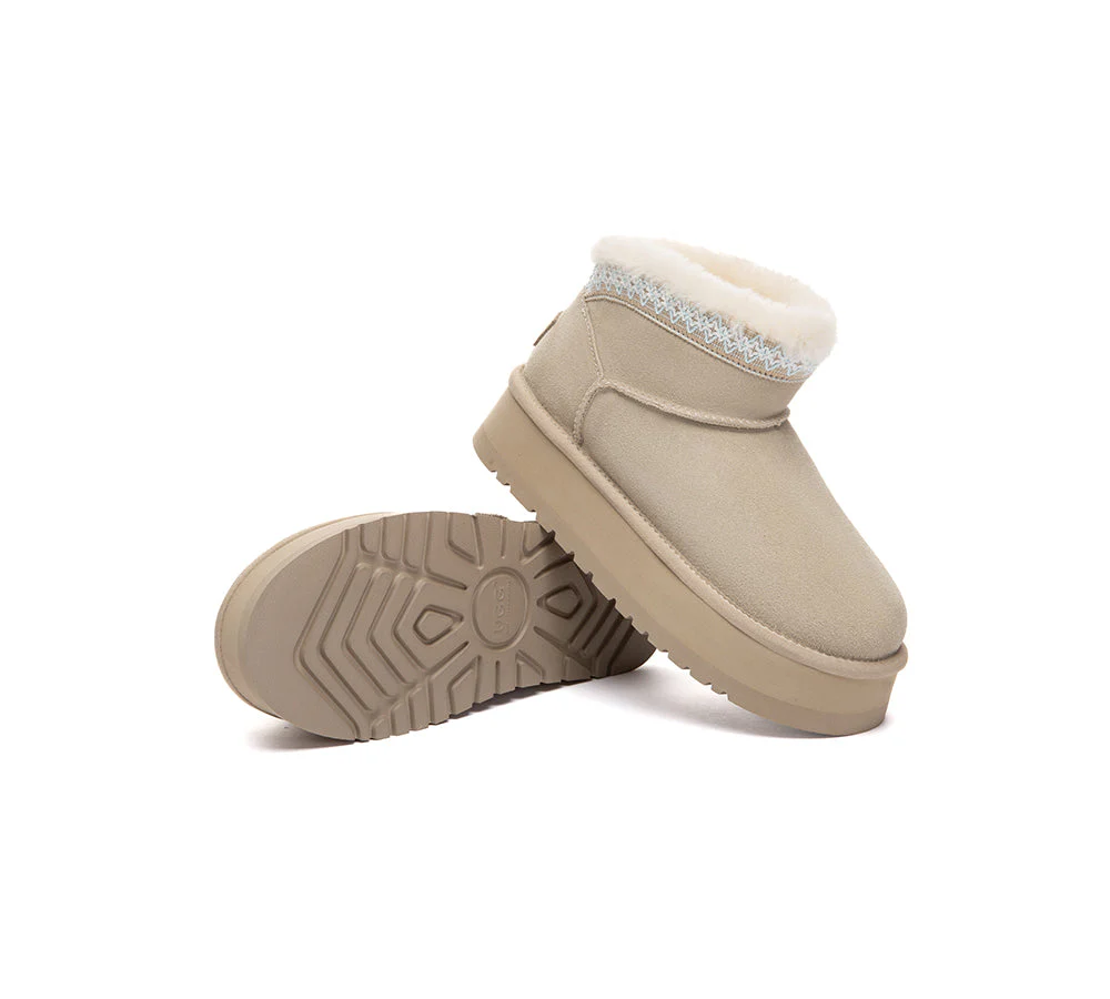UGG Boots Women Sheepskin Wool Platform Liora - Image 9