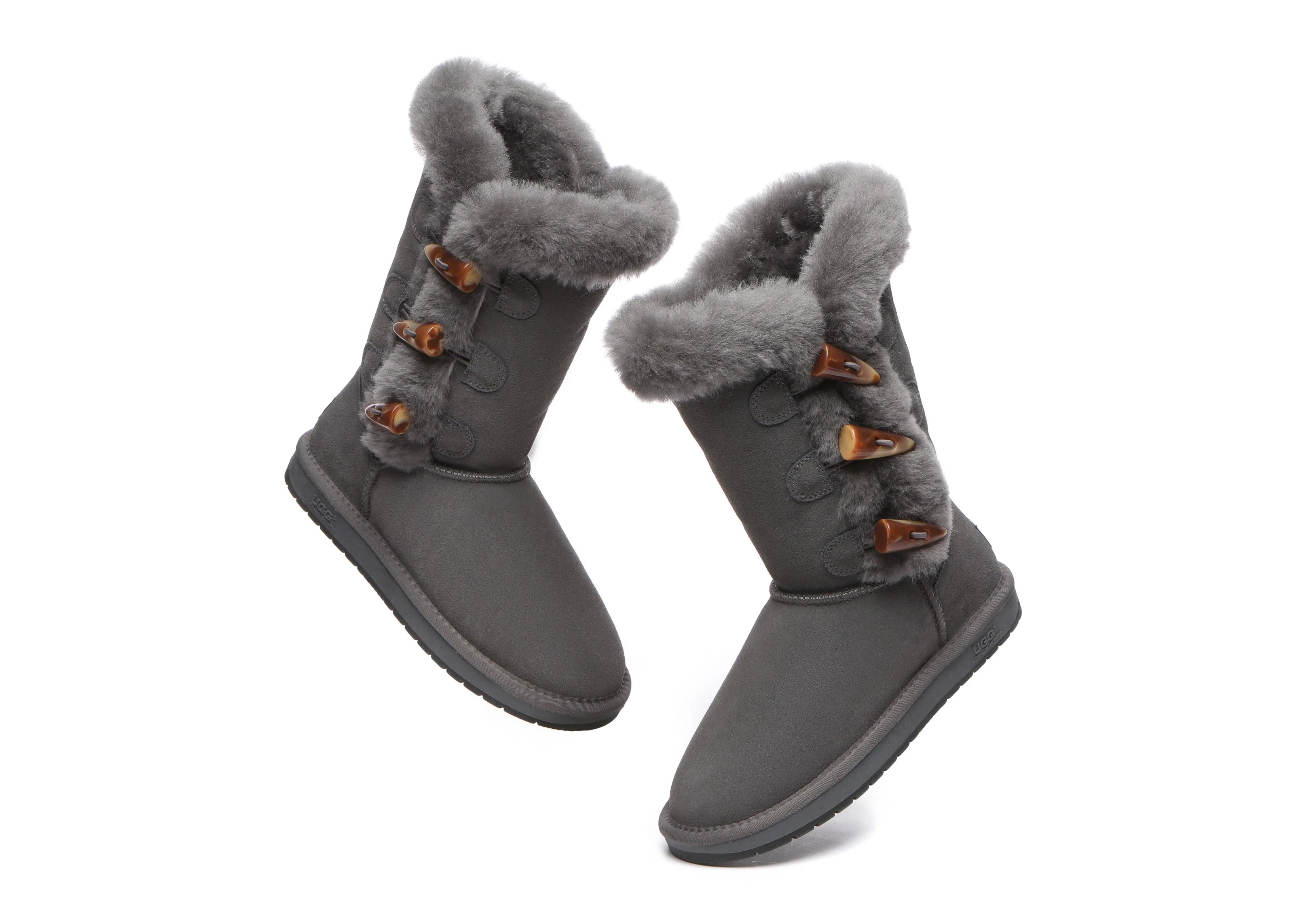 UGG Boots Women Sheepskin Wool Short boots Tamari Toggle Closure - Image 12