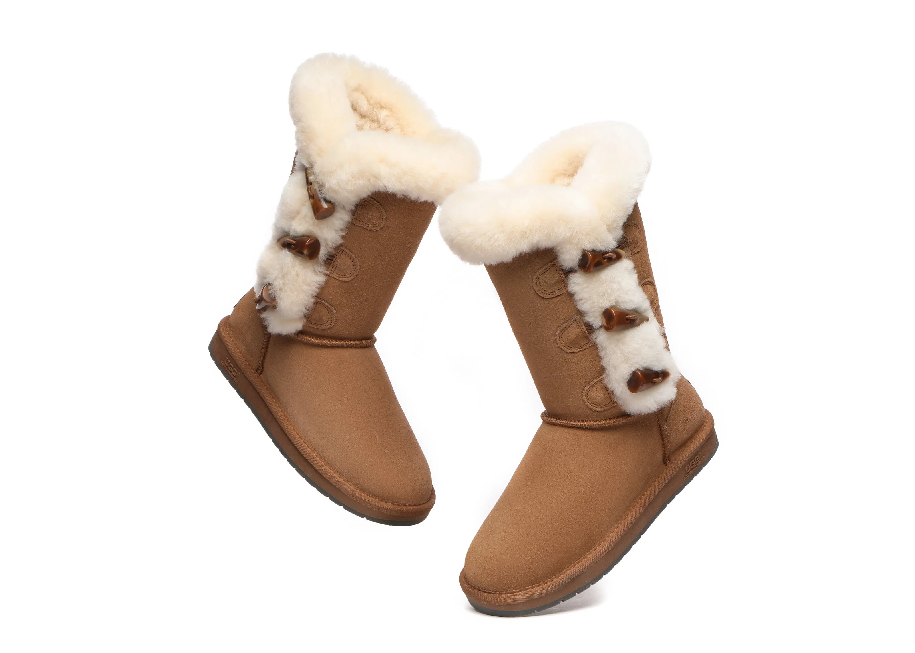 UGG Boots Women Sheepskin Wool Short boots Tamari Toggle Closure - Image 6