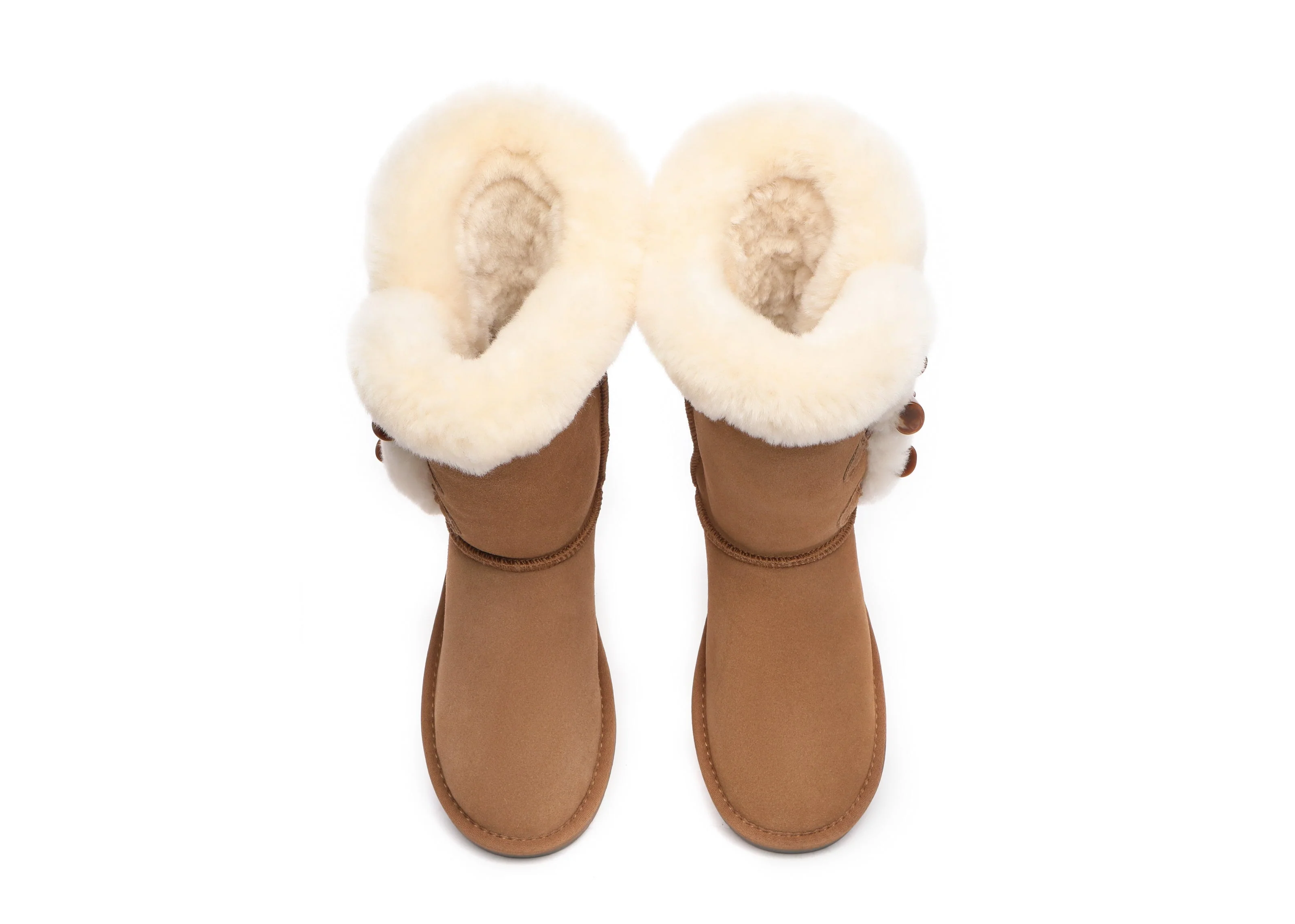 UGG Boots Women Sheepskin Wool Short boots Tamari Toggle Closure - Image 8