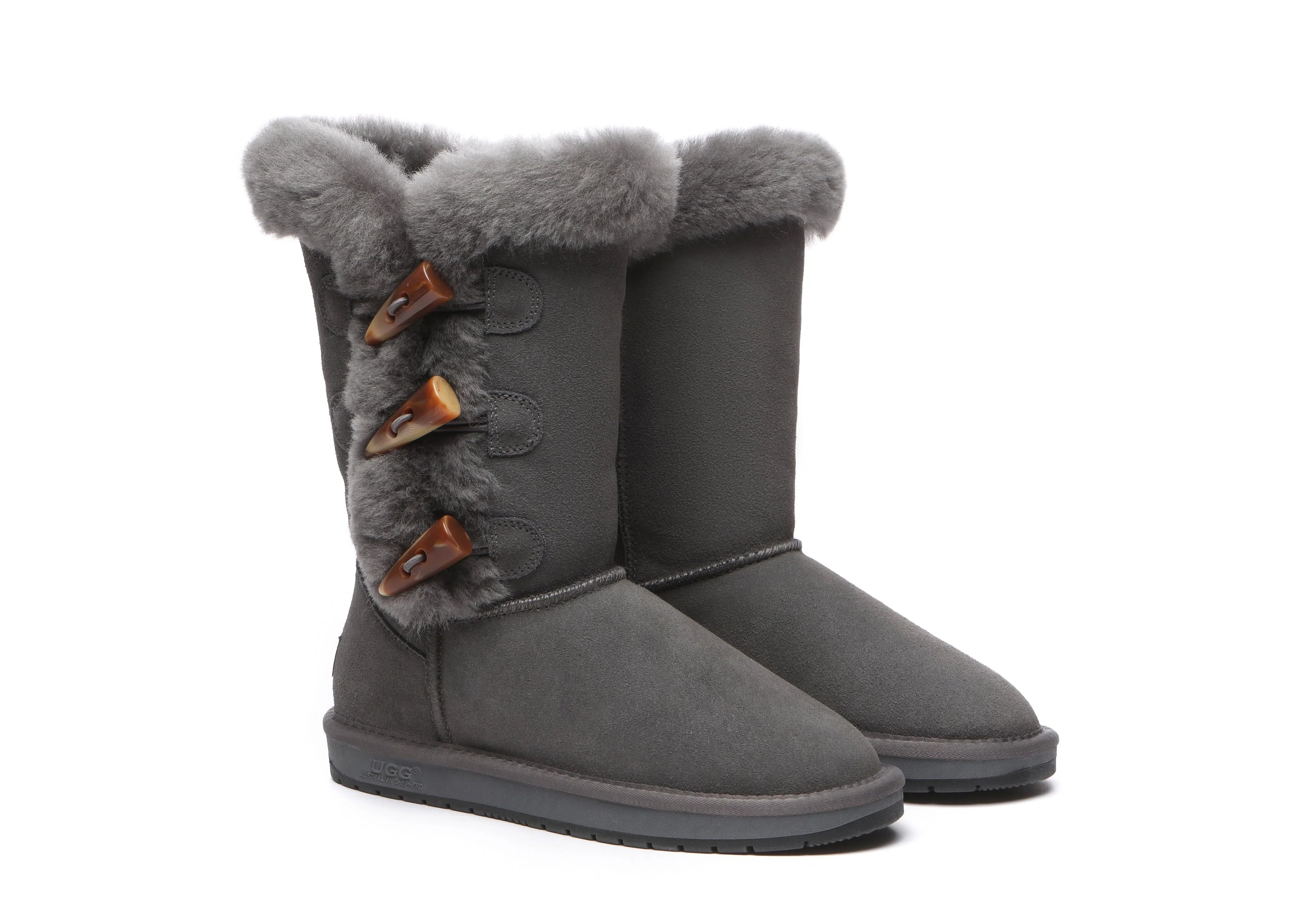 UGG Boots Women Sheepskin Wool Short boots Tamari Toggle Closure - Image 9