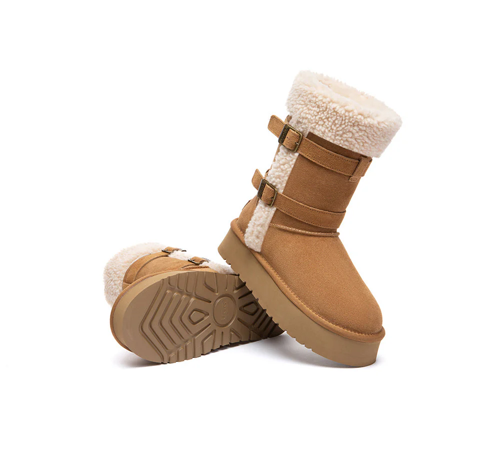UGG Boots Women Sheepskin Wool Short Nordel - Image 3