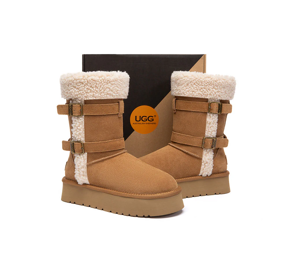 UGG Boots Women Sheepskin Wool Short Nordel - Image 4