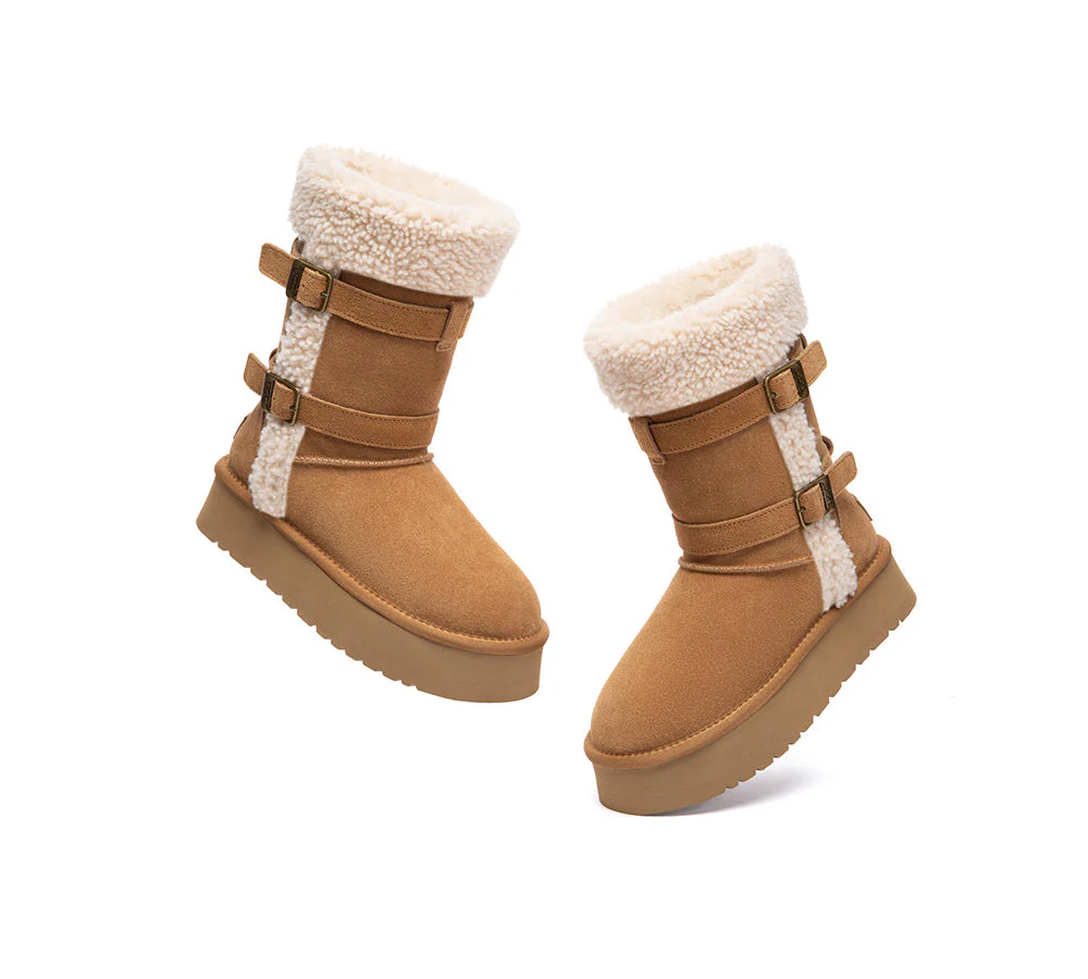 UGG Boots Women Sheepskin Wool Short Nordel - Image 5