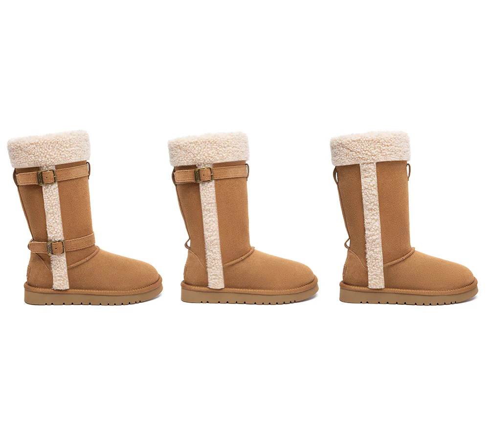 UGG Boots Women Sheepskin Wool Tall Nordel - Image 2