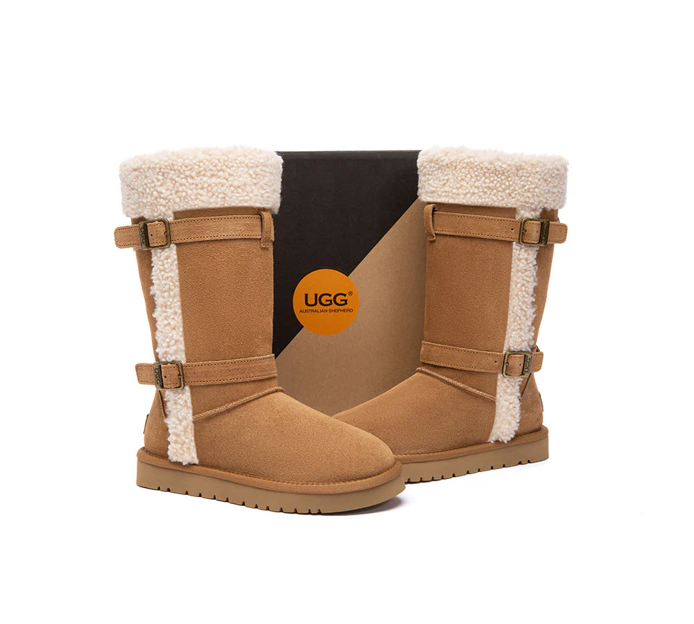 UGG Boots Women Sheepskin Wool Tall Nordel - Image 4