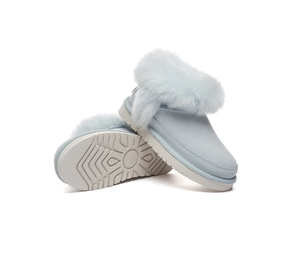 UGG Boots Women Sheepskin Wool Trim Ankle Frovia - Image 10