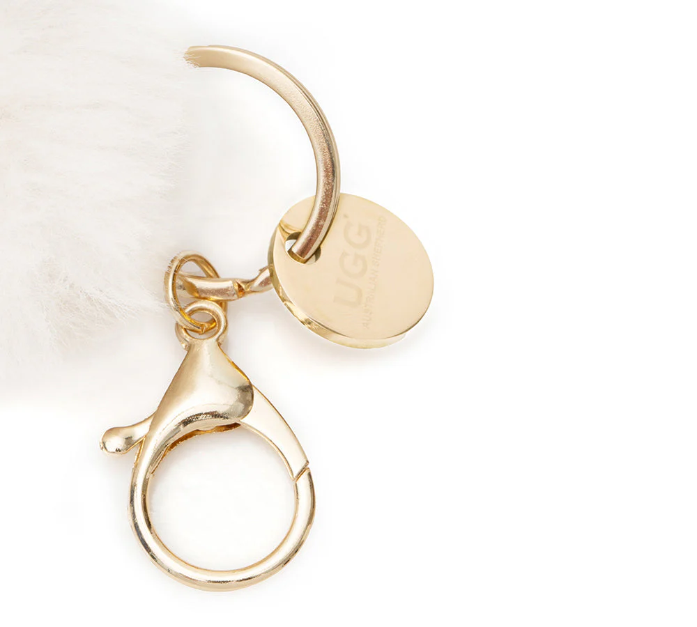 UGG Glove Fluffy Sheepskin Wool Keyring - Image 9