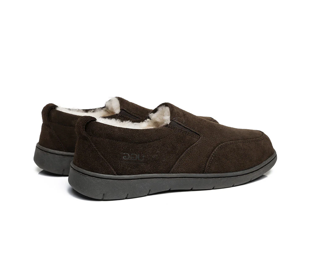 UGG Mens Moccasins Sheepskin Wool Slippers Dino - Image 12