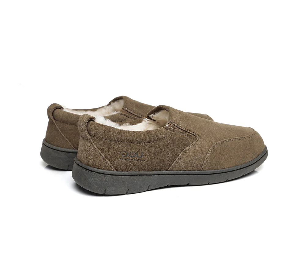 UGG Mens Moccasins Sheepskin Wool Slippers Dino - Image 6