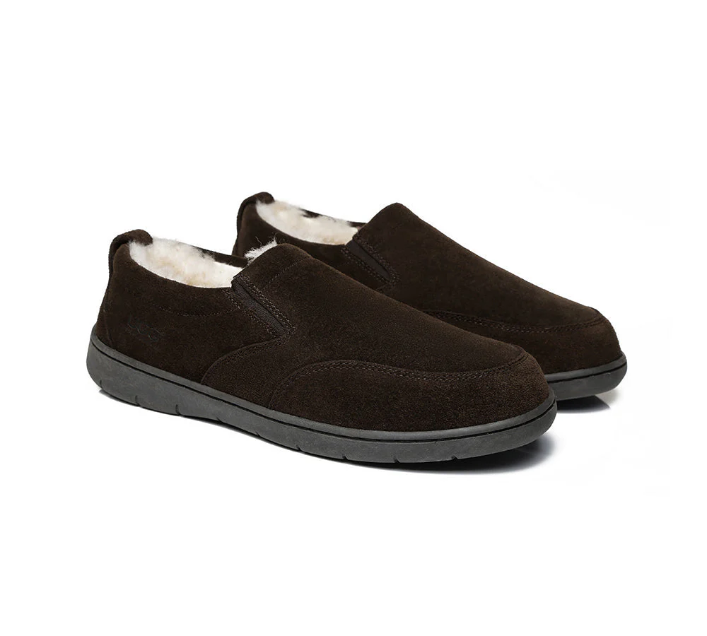 UGG Mens Moccasins Sheepskin Wool Slippers Dino - Image 8