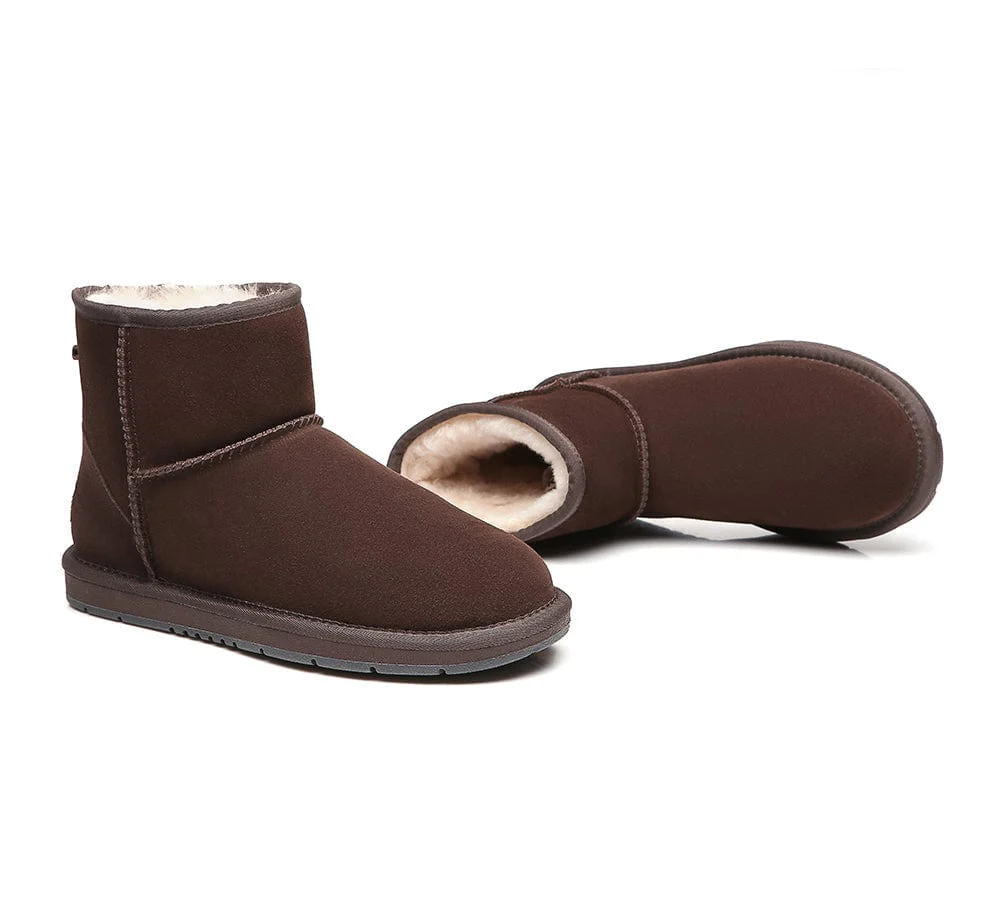 Australian Genuine Sheepskin Unisex Mini Classic Suede Boots - Image 11