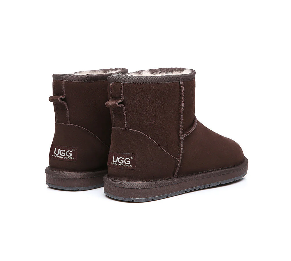 Australian Genuine Sheepskin Unisex Mini Classic Suede Boots - Image 12