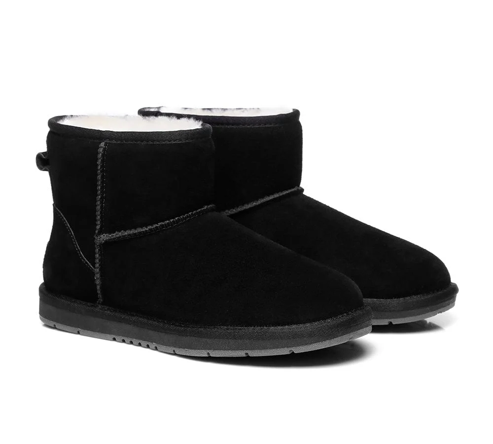 Australian Genuine Sheepskin Unisex Mini Classic Suede Boots - Image 14