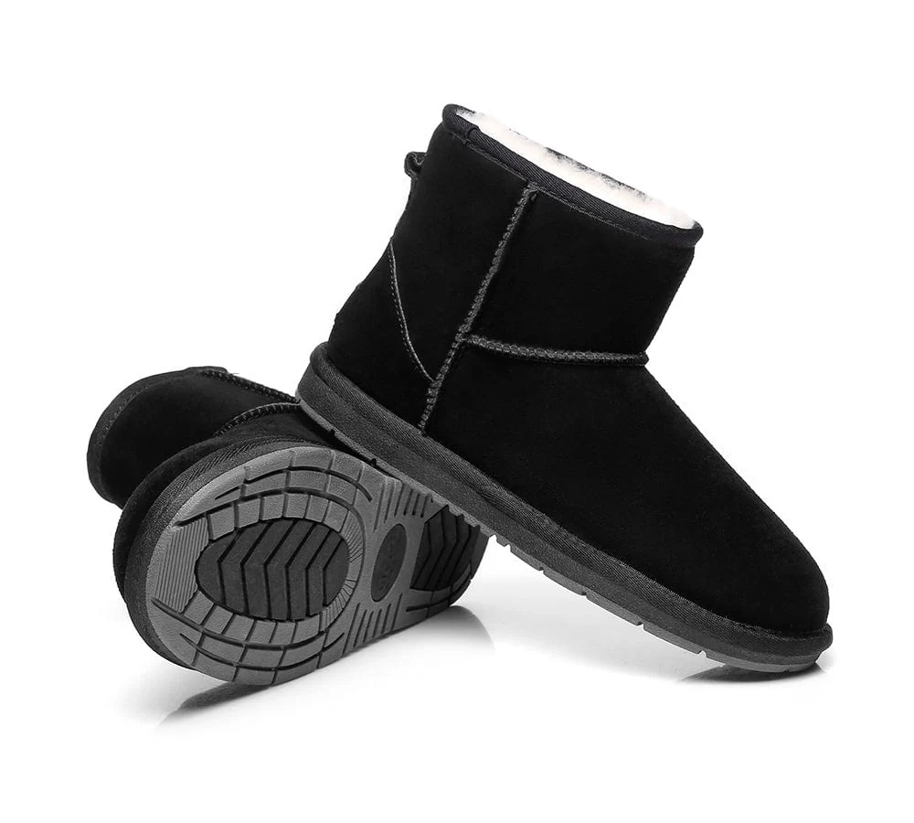 Australian Genuine Sheepskin Unisex Mini Classic Suede Boots - Image 15
