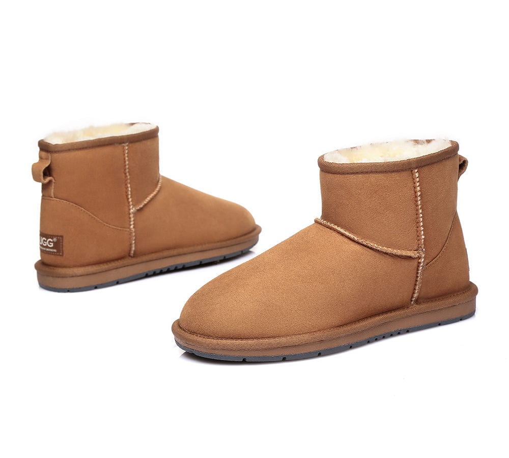Australian Genuine Sheepskin Unisex Mini Classic Suede Boots - Image 4