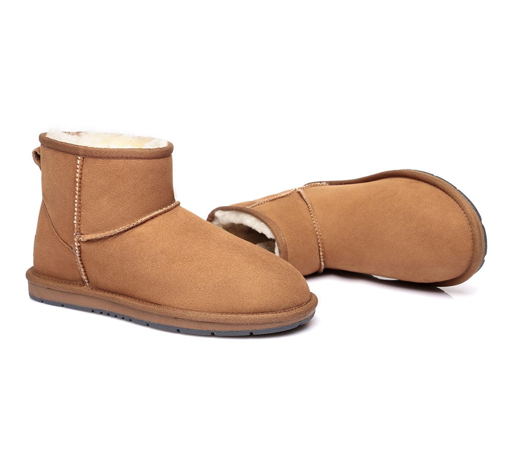 Australian Genuine Sheepskin Unisex Mini Classic Suede Boots - Image 5
