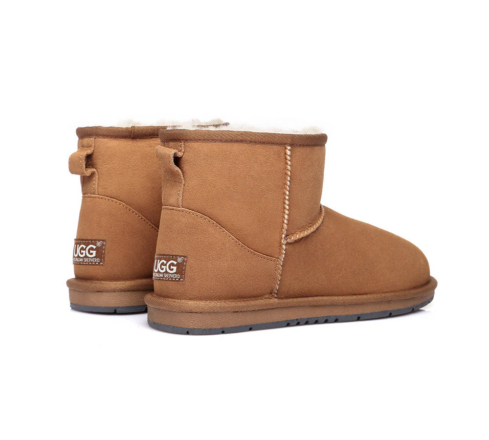 Australian Genuine Sheepskin Unisex Mini Classic Suede Boots - Image 6