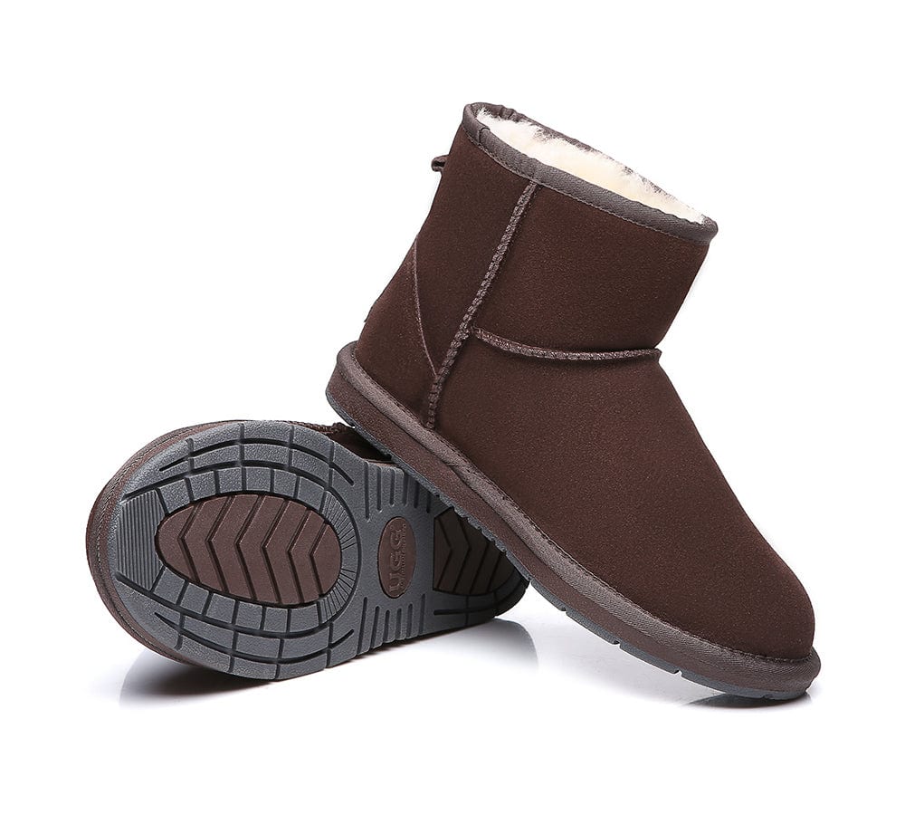 Australian Genuine Sheepskin Unisex Mini Classic Suede Boots - Image 9