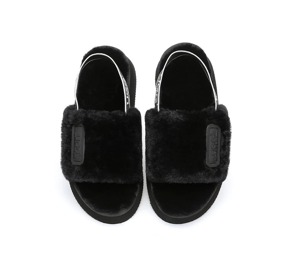 UGG Sandals Women Platform Fluffy Slides Poppin - Image 19